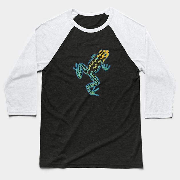 Poison Dart Frog Baseball T-Shirt by danyellysdoodles